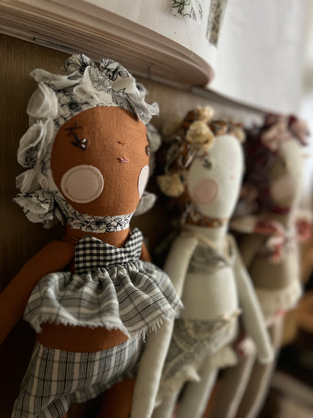 Bespoke Ocean Darling Art Doll Set // Sandcastle