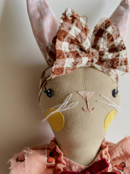 Wonder-Filled Garden Hare Bespoke Doll // Terracotta Bloom
