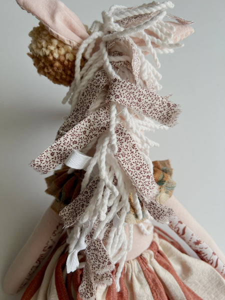 Wonder-Filled Bespoke Horse Doll // Crimson Stripe