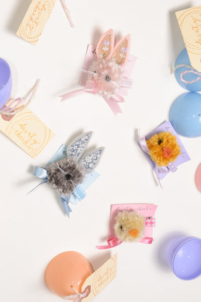 Spring Pom Hair Clip
