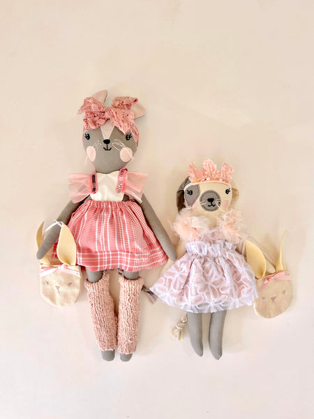 Spring Rabbit Doll-Sized Tote
