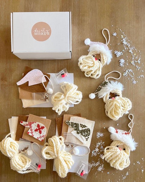 Dainty Maker Craft Box No. 12 // Jolly Santa Ornament / Gift Topper